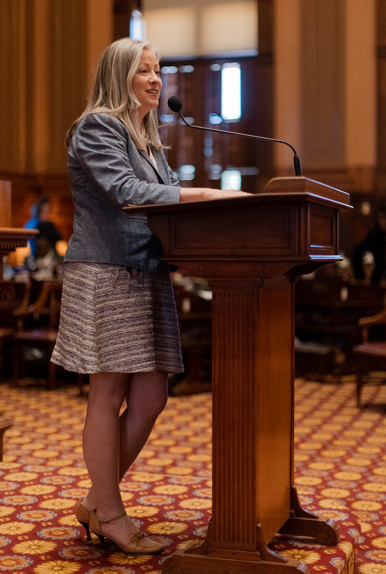 Georgia state Rep Leesa Hagan advocating for the 156th district 