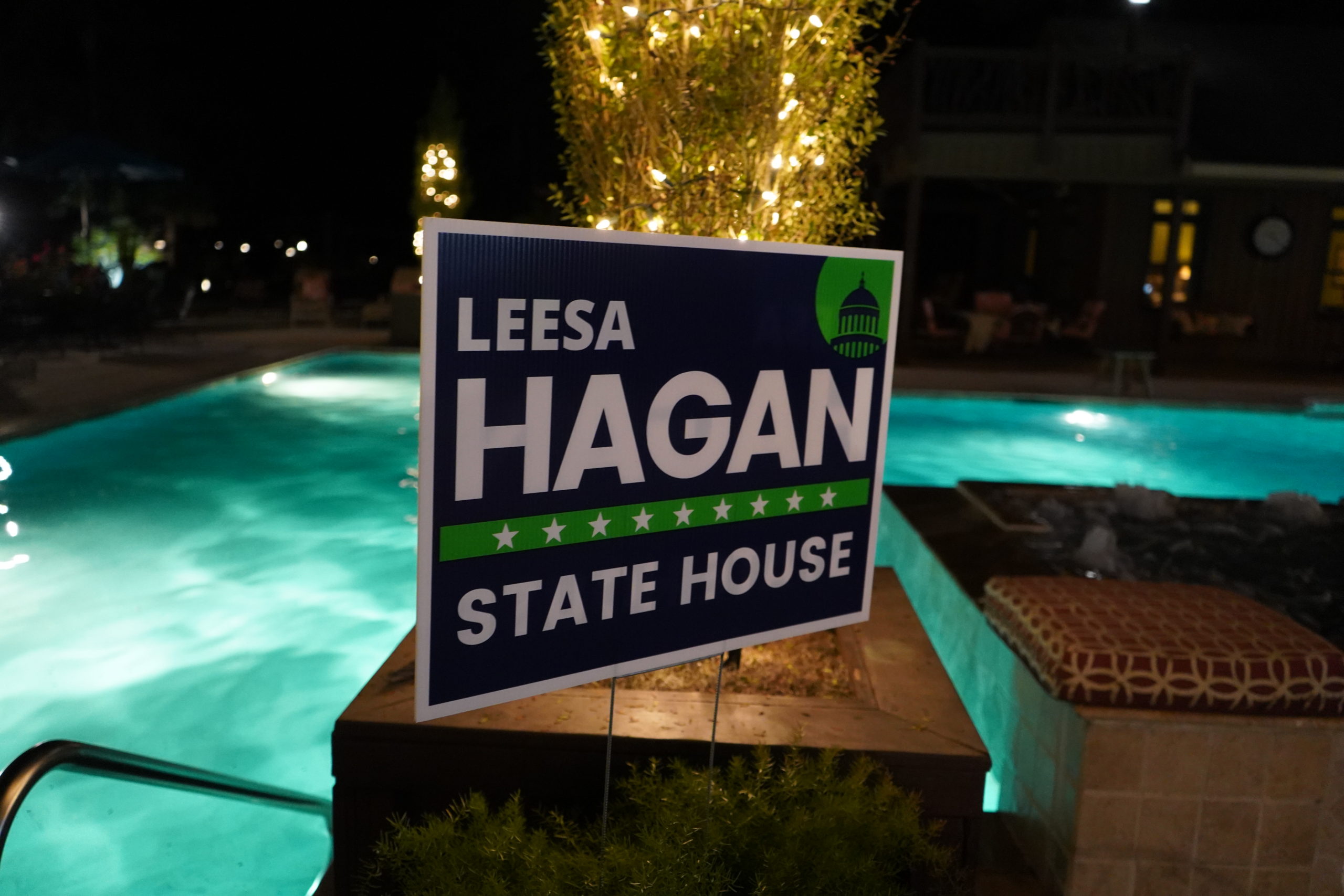 Leesa Hagan for State Representative sign