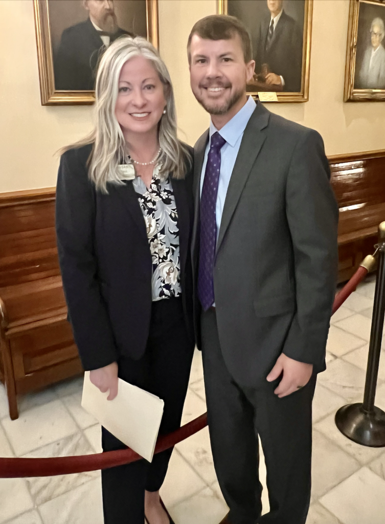 Rep. Leesa Hagan and Blake Brown from Vidalia.