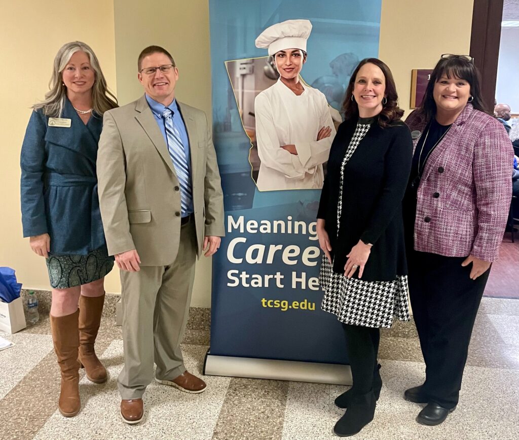 Rep. Leesa Hagan and Lance Helms from Southeastern Technical College