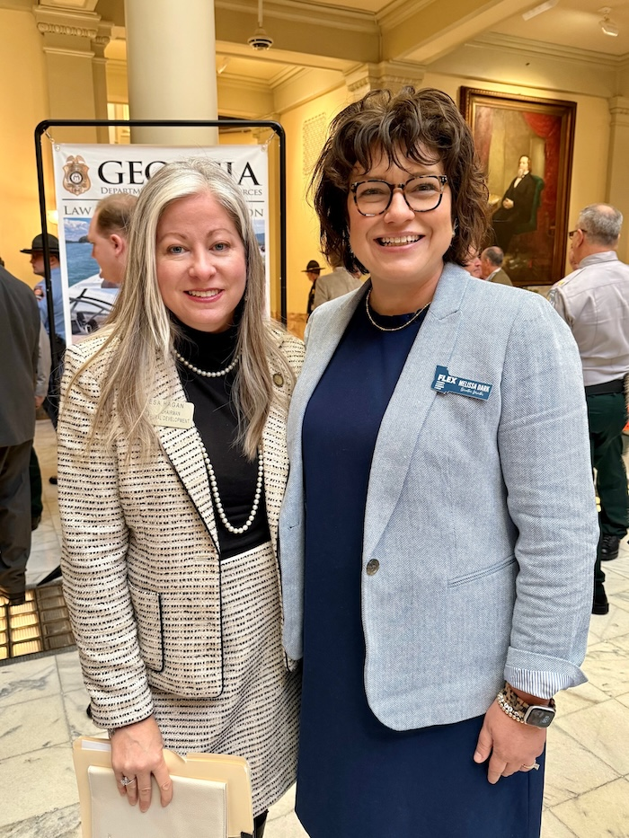 Rep. Leesa Hagan and Melissa Dark of Fitzgerald and Georgia FLEX